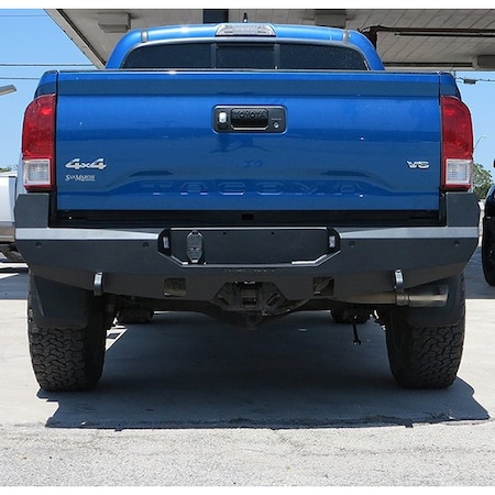 Steelcraft Automotive 16C Tacoma Fortis Rear Bumper Textured Black W/ Blind Spot Monitor 76-23420